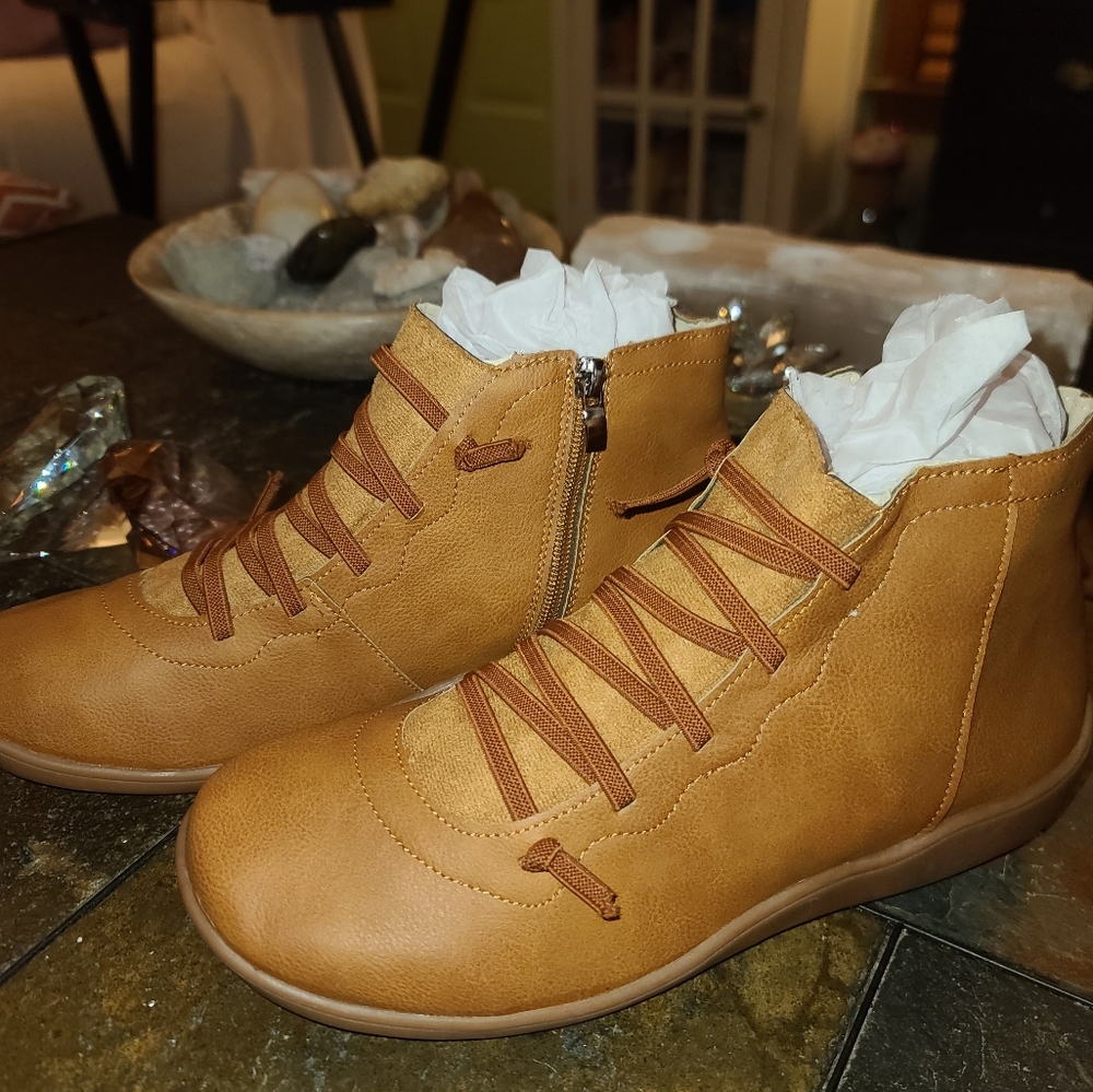 Moccasins genuine leather shoes with rubber soles